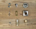 Door Lock parts for Residental Home Royalty Free Stock Photo
