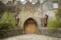 Door of Malahide Castle and Gardens. Ireland Royalty Free Stock Photo