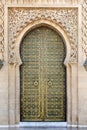 Door at the Mausoleum of Mohammed V, Rabat, Morocco Royalty Free Stock Photo