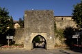 Door of medeival Village, Mirepoix, Ariege, Royalty Free Stock Photo