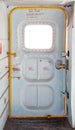 Door of military plane inside