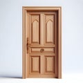 Door modern wood 3d render ai generator