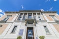 Door of Murillo in the Prado Museum, classical stone columns, ga