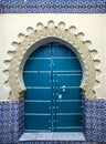 Door of old mosque in Tanger, Morocco Royalty Free Stock Photo