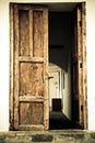 Door of an old spanish hacienda color processed Royalty Free Stock Photo