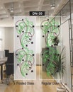 Door Partition Glass Design Vector CDR