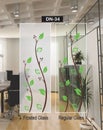 Door Partition Glass Design Vector CDR