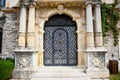 Door on Peles museum in Sinaia , Romania.