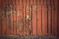 Door on red shed Royalty Free Stock Photo