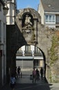 Door of the Roman wall in the Plaza de Ferrol, called False. In Lugo. Travel, Architecture, Holidays.