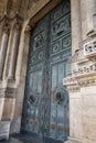 The door of the Sacre Coeur in Paris Royalty Free Stock Photo