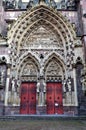 Door of Saint Theobald s Church, Thann. Famous, christ