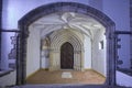 Door of the Sao Joao church in Evora, Portugal
