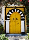 Door of Sidi Bou Said. La Gulett, Tunisia Royalty Free Stock Photo