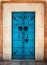 Door of Sidi Bou Said. La Gulett, Tunisia Royalty Free Stock Photo