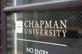 Chapman University sign