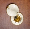 Door spy hole or peephole Royalty Free Stock Photo