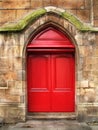 Door of the stone cathedral Royalty Free Stock Photo