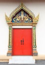 Door of Thailand temple Royalty Free Stock Photo