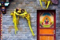 Door in tibet area Royalty Free Stock Photo