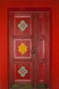 door to the Buddhist datsan monastery