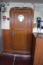 Door to captain board of icebreaker Krasin, Saint Petersburg