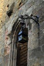 Door to cathedral on Oybin castle and monastery Royalty Free Stock Photo