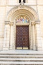 The door to the Church of St. Nicholas in the city of Leskovac, Serbia