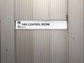 Door to Fire Control Room Royalty Free Stock Photo