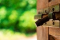 The door to hope and success in the future with bokeh background Royalty Free Stock Photo