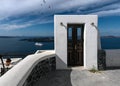 A door to nowhere. Santorini. Greece. Royalty Free Stock Photo