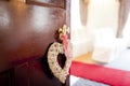 Door to wedding ceremony Royalty Free Stock Photo