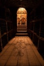 Door to wine cellar Royalty Free Stock Photo