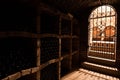 Door to wine cellar Royalty Free Stock Photo