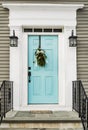 Door of a typical New England residential house Royalty Free Stock Photo