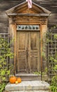 Door of a typical New England residential house Royalty Free Stock Photo