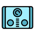 Door video intercom icon vector flat Royalty Free Stock Photo