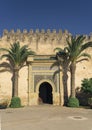 Door in the wall of the royal palace, Meknes, Morrocco, Africa Royalty Free Stock Photo