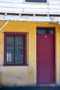 Facade of a social housing in the city of Lota. chili