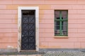 A door and a window Royalty Free Stock Photo