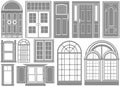 Door and window vector