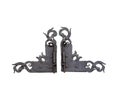 door wrought iron door latches isolated on white background Royalty Free Stock Photo