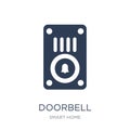 Doorbell icon. Trendy flat vector Doorbell icon on white background from smart home collection