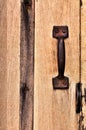 Doorhandle and lock on Royalty Free Stock Photo