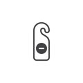 Doorknob icon vector