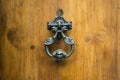 Doorknocker on allwood door,Siena, Tuscany Royalty Free Stock Photo