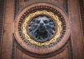 Doorknocker with head of lion