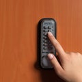 Doorlock with a key code Royalty Free Stock Photo