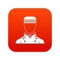 Doorman icon digital red