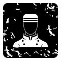 Doorman icon, grunge style